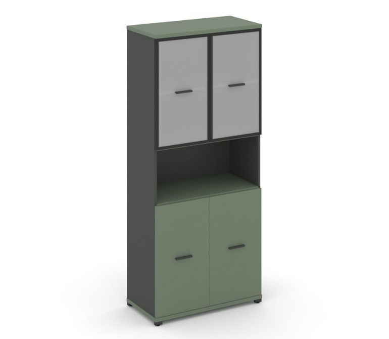Концепт Шкаф 1 широкая секция, 5 ниш CN.STS.E-513 RMB A Кобо NEW/Антрацит NEW/Металл Антрацит/Сатин