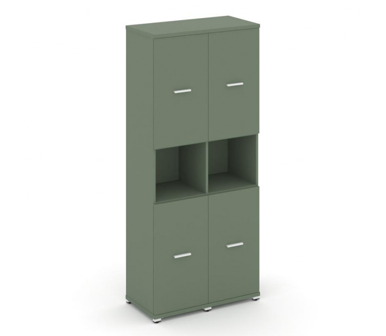 Концепт Шкаф 2 узкие секции, 5 ниш CN.STU-523 W Кобо NEW/Металл Белый 836*420*1922