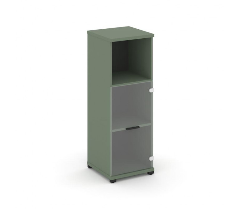 Концепт Шкаф 1 узкая секция, 3 ниши CN.STU.E-313 SP B Кобо NEW/Металл Черный/Прозрачный 420*420*1186