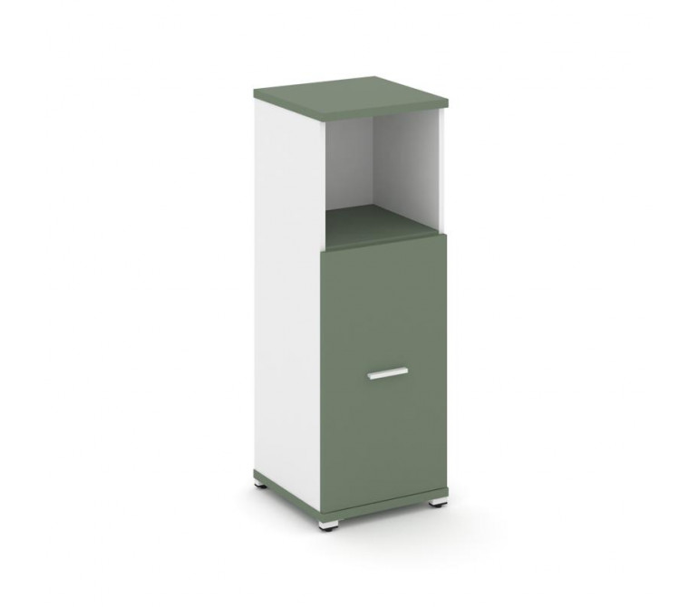 Концепт Шкаф 1 узкая секция, 3 ниши CN.STU.E-313 W Кобо NEW/Белый Бриллиант/Металл Белый 420*420*118