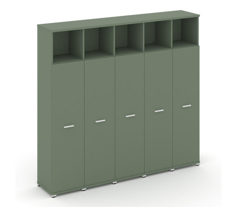 Концепт Шкаф 5 узких секций, 5 ниш CN.STU-556 W Кобо NEW/Металл Белый 2084*420*1922