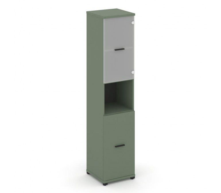 Концепт Шкаф 1 узкая секция, 5 ниш CN.STU.E-513 SM B Кобо NEW/Металл Черный/Сатин 420*420*1922