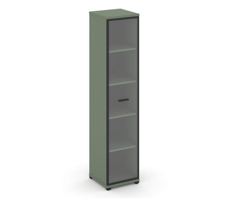 Концепт Шкаф 1 узкая секция, 5 ниш CN.STU.E-518 RPB B Кобо NEW/Металл Черный/Прозрачный 420*420*1922