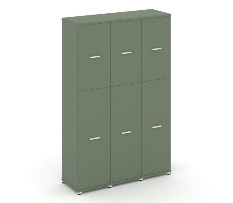 Концепт Шкаф 3 узкие секции, 5 ниш CN.STU-535 W Кобо NEW/Металл Белый 1252*420*1922