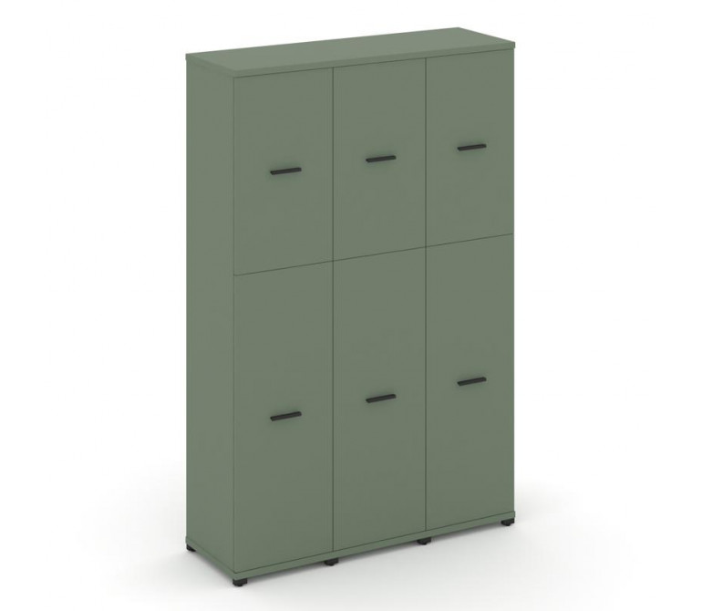 Концепт Шкаф 3 узкие секции, 5 ниш CN.STU-535 B Кобо NEW/Металл Черный 1252*420*1922